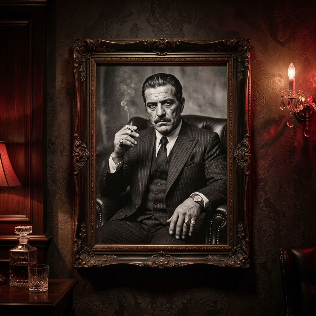 Retrato clásico de la mafia